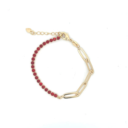 Colored CZ Tennis Bracelet
