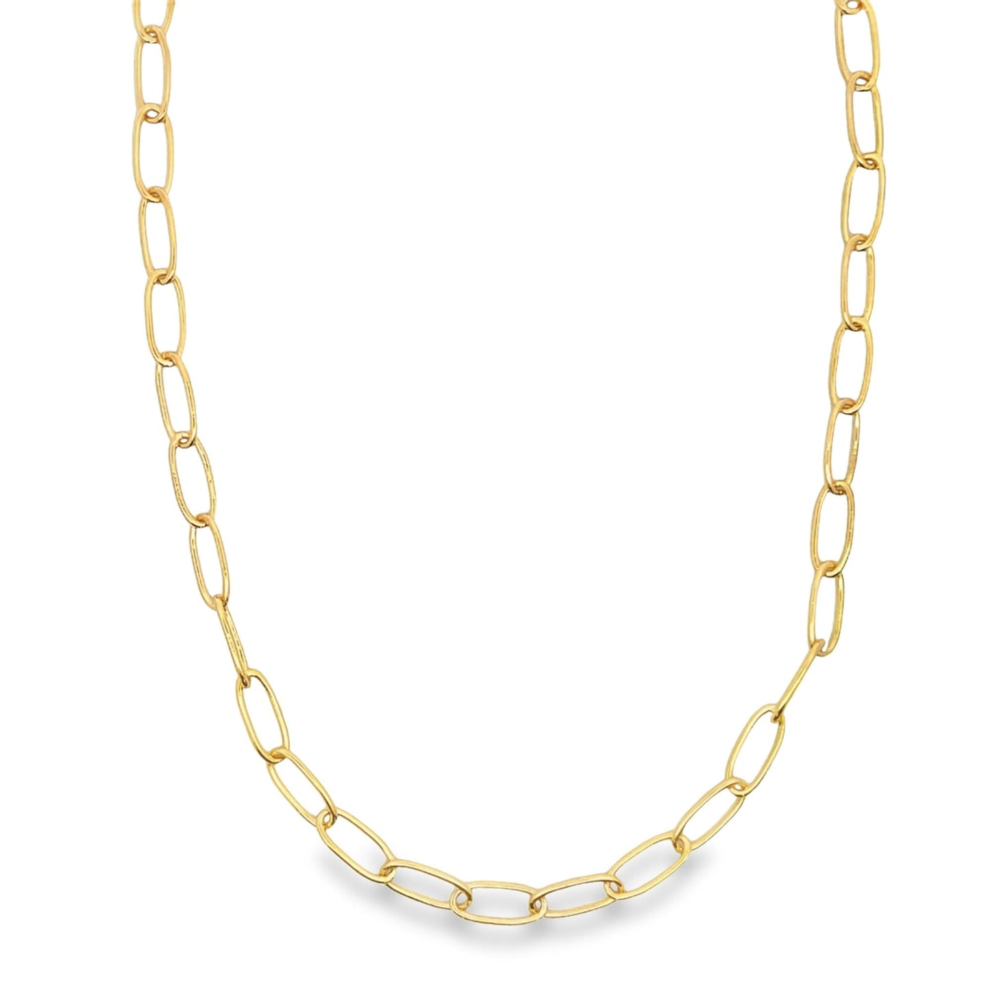 Gold Paperclip Chain Necklace