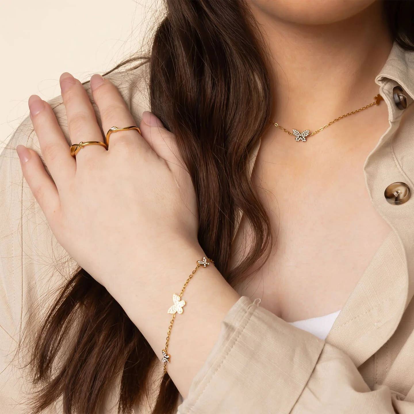 Gold Stacking Ring for Women
